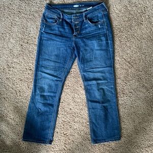 Old Navy Ankle Flare Cropped Jeans